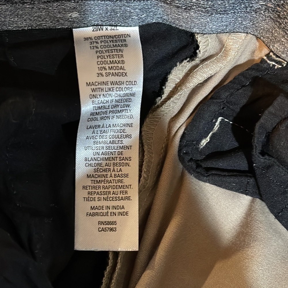 NORDSTROM Men’s Slim Fit Khaki Chino Pants 29x32 Khaki - Picture 4 of 4